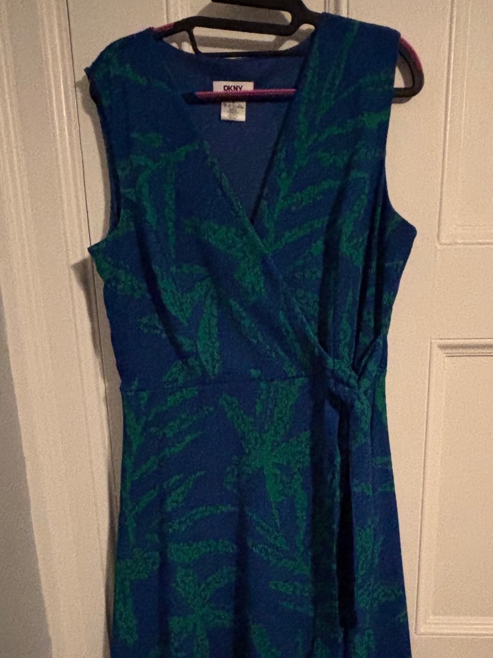 Blue and Green DKNY Dress